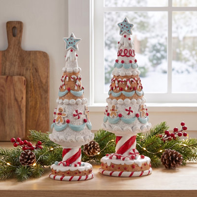 13-15" Resin Gingerbread Tree