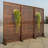 36" W X 72" H Square Grid Solid Wood Lattice With Stand