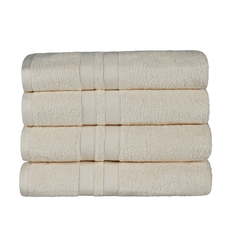 Ensemble de serviettes de bain 100% coton Winthrop , Ivoire ivoire