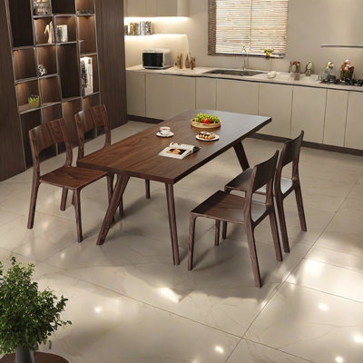 Black Walnut Rectangular Dining Table