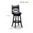 30" Swivel Bar Stool In Natural, Boasting Captivating Beige Fabric Seat Decoration With , Natural Hue, And Delicate-752784848-752784860