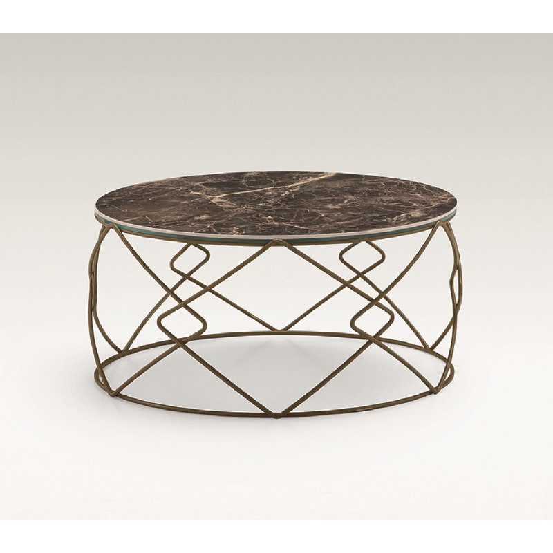 Assent Frame Coffee Table, Bronze/White