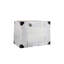 Meuble-lavabo 36 po avec tiroirs à fermeture en douceur, lavabo moderne en résine blanc brillant et lavabo flottant Graceful Aesthétique