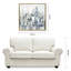 Paysage urbain d'hiver - peinture sur toile avec cadre flottant