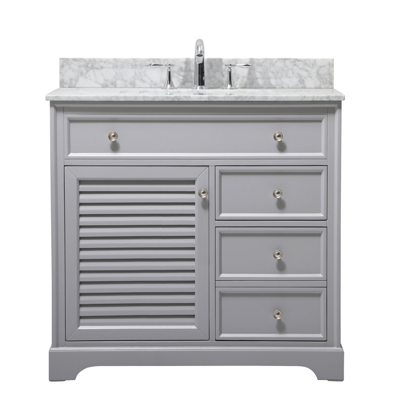 Closter Holiday 36" Single Bathroom Vanity Set, Gray