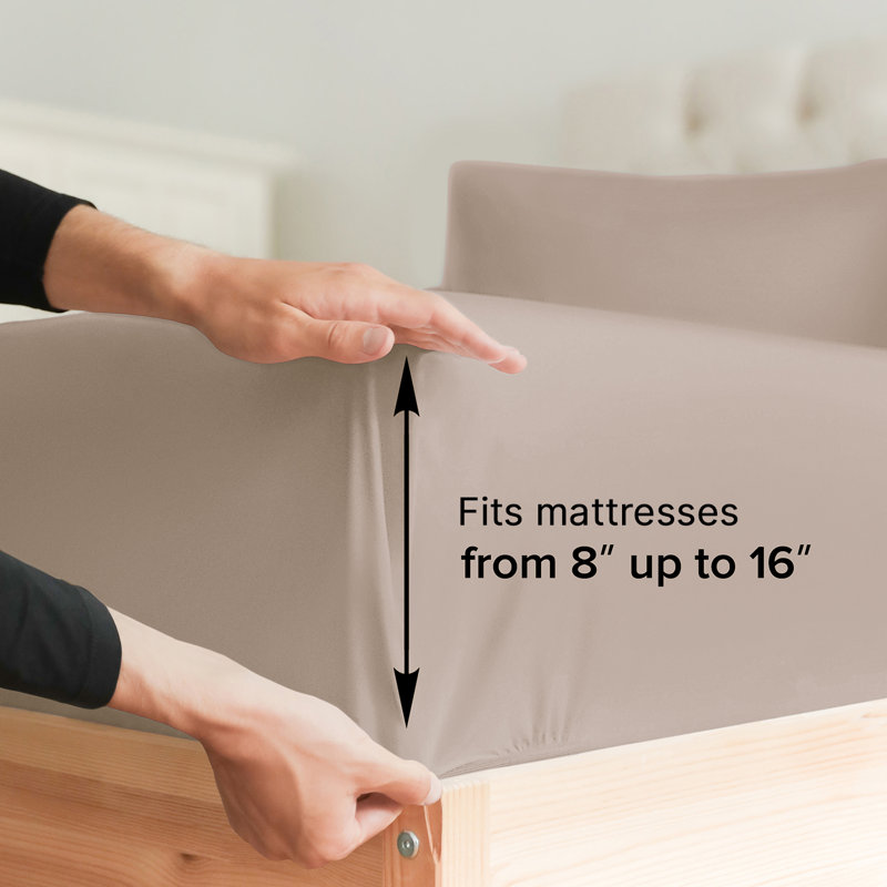 Premium Cooling, Soft & Wrinkle Free Sheet Set - Ultra Soft & Premium Hotel Luxury Bed Sheet Set, Wheat