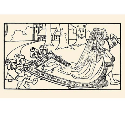 « princess cendrillon royal procession » par david brett, reproduction d’art