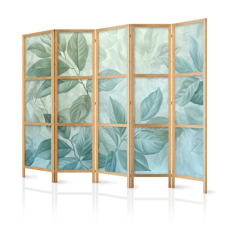 171cm H Solid Wood Folding Room Divider, 171cm H x 225cm W x 1.2cm D