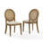 Jacolyn 2-piece Upholstered Cane-back Dining Chair Set
