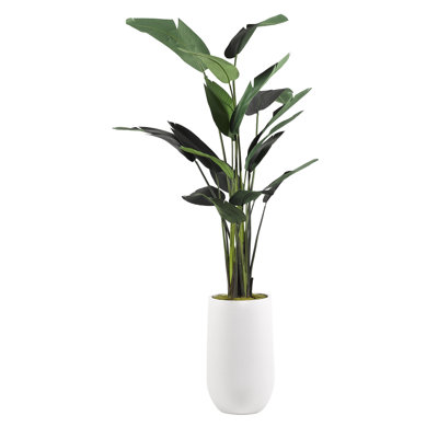 108'' Faux Traveller Palm Tree in Planter