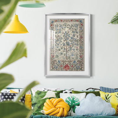 Vintage Abstract Print CLXVI -Framed Print