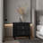 2-Drawer Nightstand Black Wengue