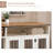 Versatile Dog Crate Furniture with Adjustable Shelf for Medium and Large Dogs