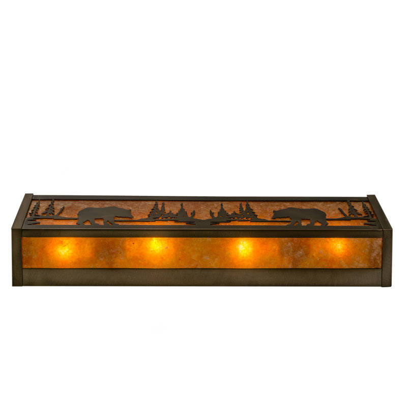 Rustic Lodge 4 - Light Bath Bar, Antique Copper