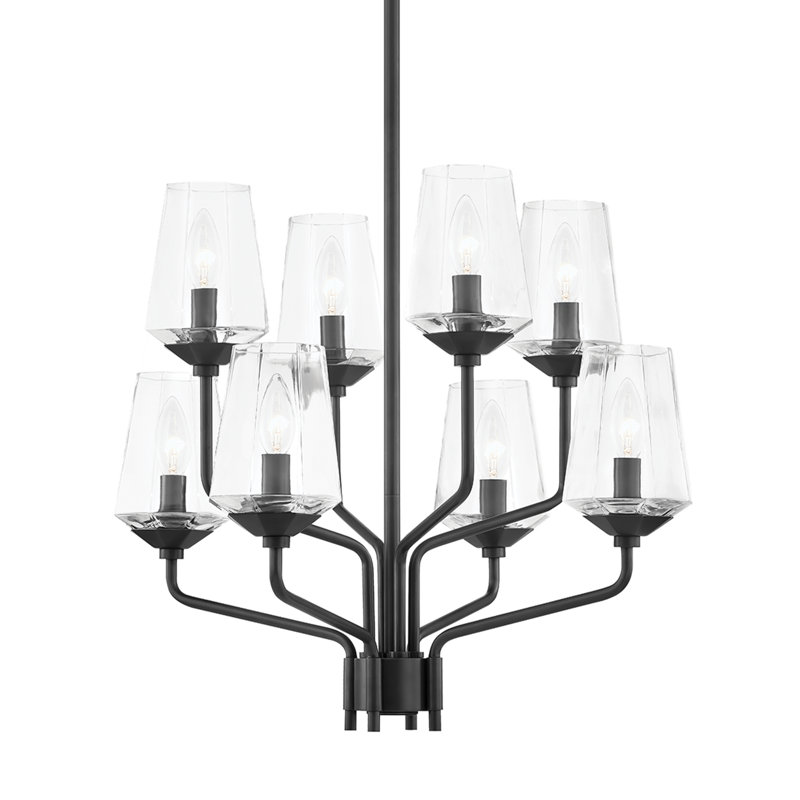 Kihana 8 - Light Dimmable Tiered Chandelier, Old Bronze