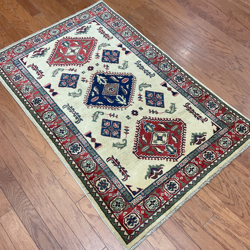  Tapis en laine fait à la main Kazak