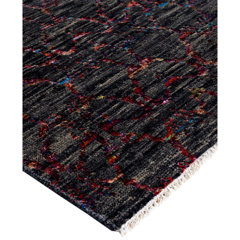 Overdyed One-of-a-Kind 9' 0" X 11' 10" Hand Knotted Area Rug