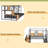 Twin Over Twin Metal Bunk Bed-1393976201