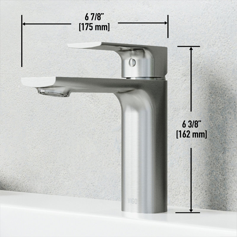 Davidson 6" H Single Handle Single Hole Bathroom Faucet, Chrome