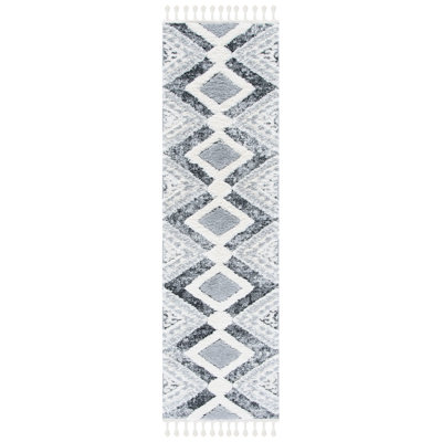 Jovie Moroccan Tassel Shag Performance Southwestern Rug