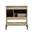 Meuble-lavabo moderne de 30 po, armoire de salle de bain avec tiroir coulissant, armoire de rangement de salle de bain avec lavabo en céramique, meuble-lavabo simple avec portes et tablette ouverte