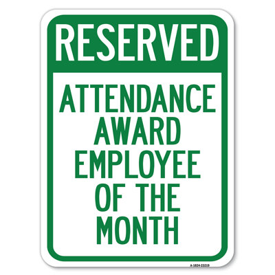 Reserved Attendance Award Employee Of The Month/23219