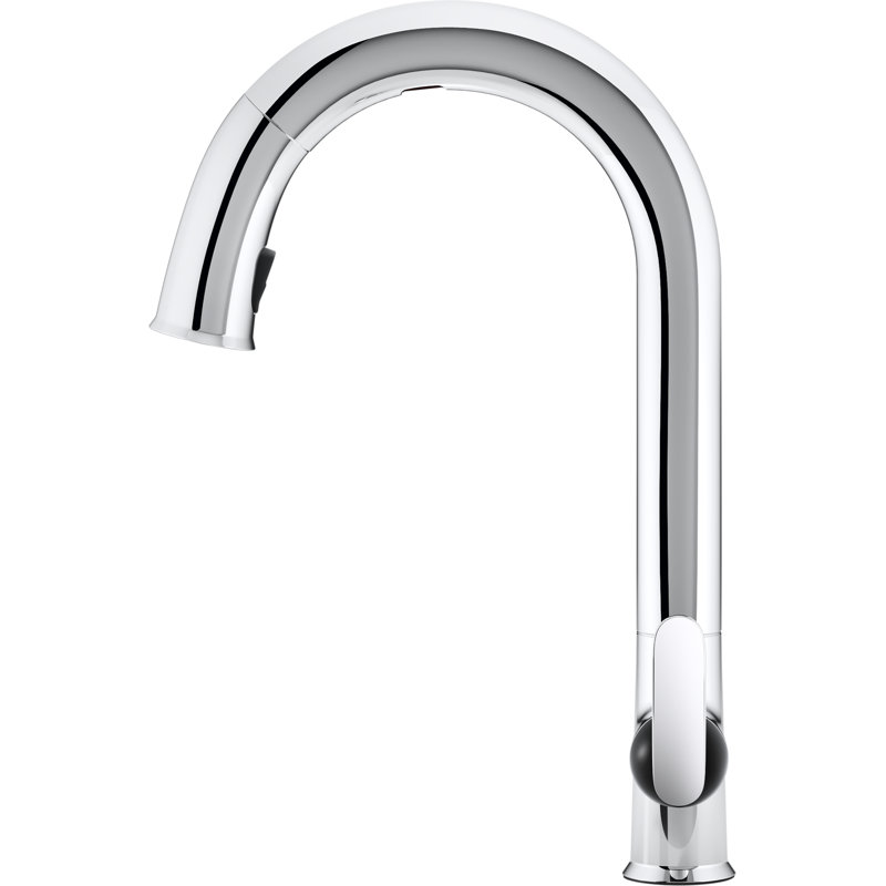 Sensate Pull Down Touchless Single Handle Kitchen Faucet, Polished Chrome