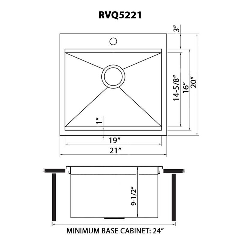 Barbecue en acier inoxydable à fixation sur le comptoir T-316 de 21 po x 20 po Ruvati