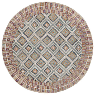 Deyoung Hand Tufted Wool Geometric Rug
