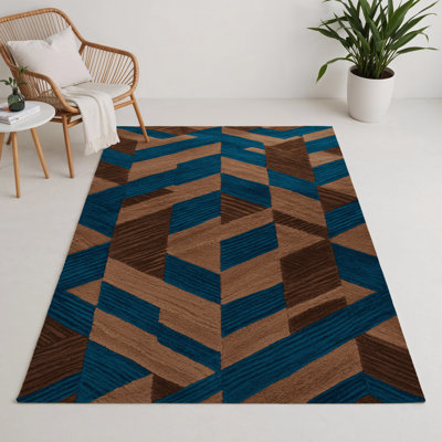 Tapis d'intérieur et d'extérieur à carreaux vert