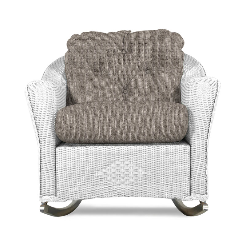 Reflections Outdoor Rocker Chair, Demo Stone, White