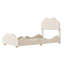 Lit plateforme tapissier avec planche de lit en forme de nuage-952950890