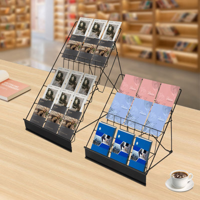 2PCS Magazine Newspaper Display Stand