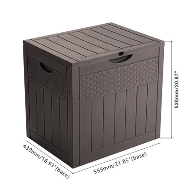 Living and Home 55.5 cm W Lockable Cabinet in Brown