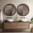 Wall Mounted Accent Wood Bead Mirror Home Decoration-484745555