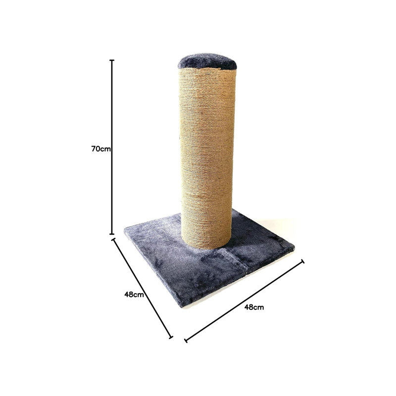 Arlesey Scratching Post, 186cm H x 66cm W x 20.2cm D, Grey