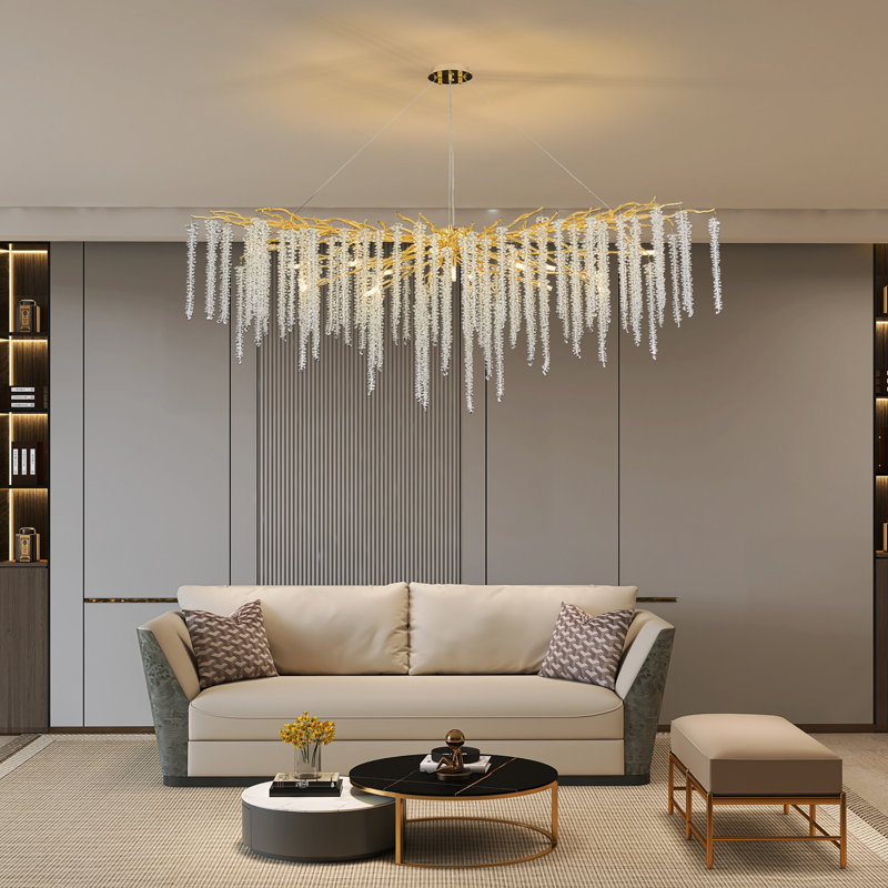 Lustre en forme de pampille Akari