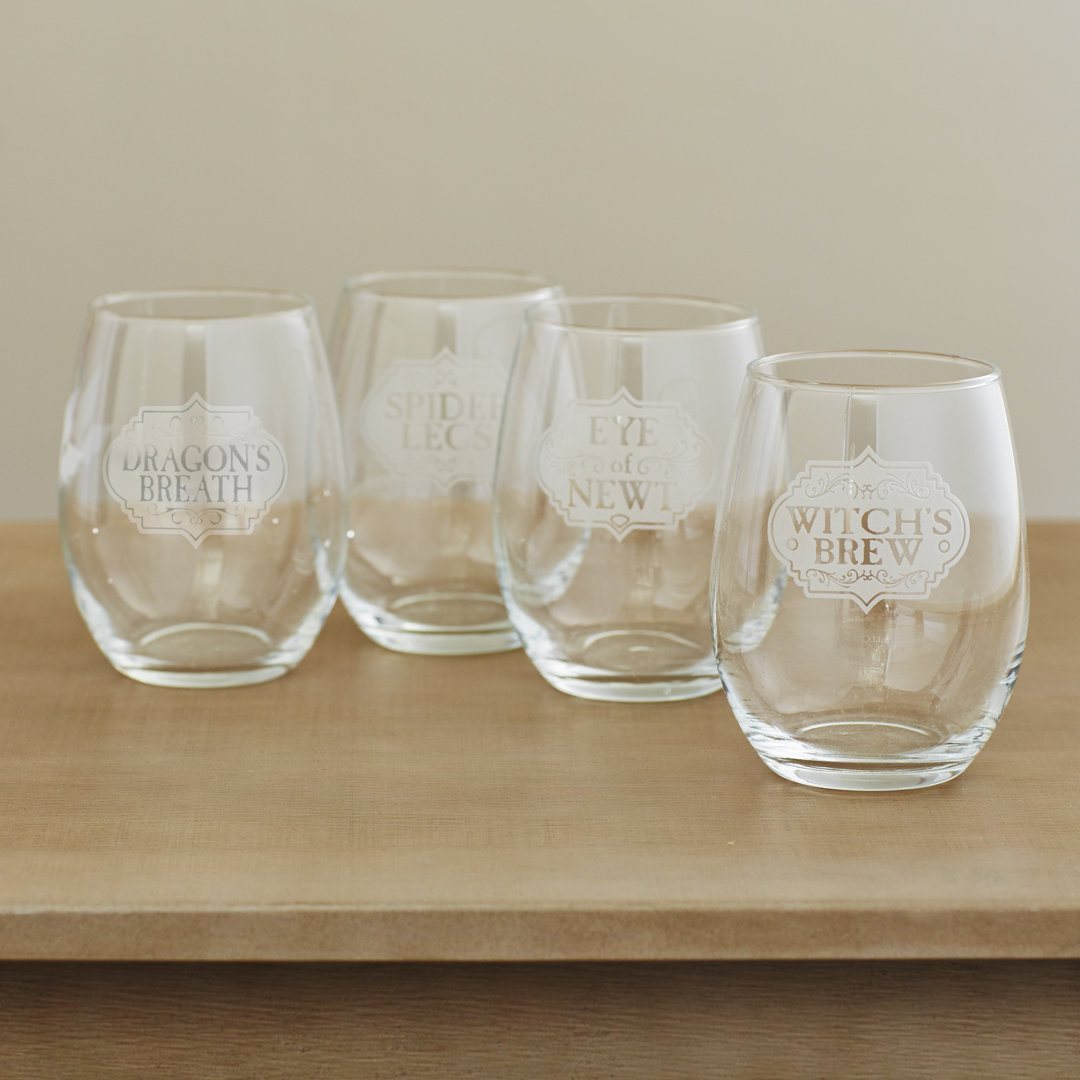 21oz. Wine Glass Set (Set of 4) The Holiday Aisle®