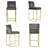 Upholstered Counter Stool with Metal Frame