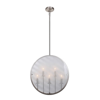 Luminaire suspendu géométrique 5 lumières Lutwin