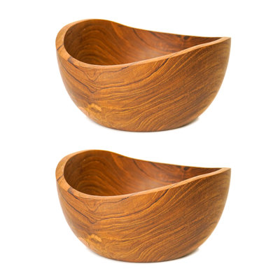 Rainforest Bowls Teak Salad Bowl