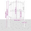 104 cm W Steel Gate Fencing-121122506
