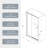 32-36" W X 72" H Piovt Swing Glass Shower Door,Pivot Frame Sliding Shower Door With 1/4"(6Mm) Clear SGCC Tempered Glass,Matte Black Finish Shower Doors,Reversible Installation