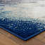 Tapis bleu abstrait Bellicent-350005576