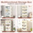 4 Tier Plastic Storage Bins With Lids 230QT, Stackable Storage Containers With Wheels, Folding Storage Boxes, Collapsible Storage Bins, Closet Organizers And Storage For Living Room,Office,Dorm