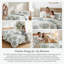 Ensemble de couette surdimensionnée à médaillon Southshore Fine Linens Infinity Aqua King/California King 3 pièces, 1 couette et 2 taies d'oreiller King, microfibre 110 g/m², garnissage synthétique 240 g/m²-188509404-231890245