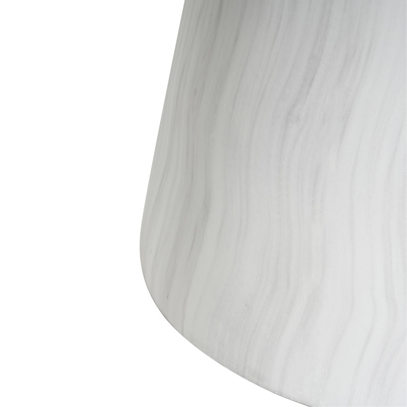 Table d'appoint d'extérieur en travertin Ponti, blanc
