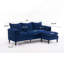 Combinaison convertible en L avec repose-pieds et canapé de rangement-1538928700