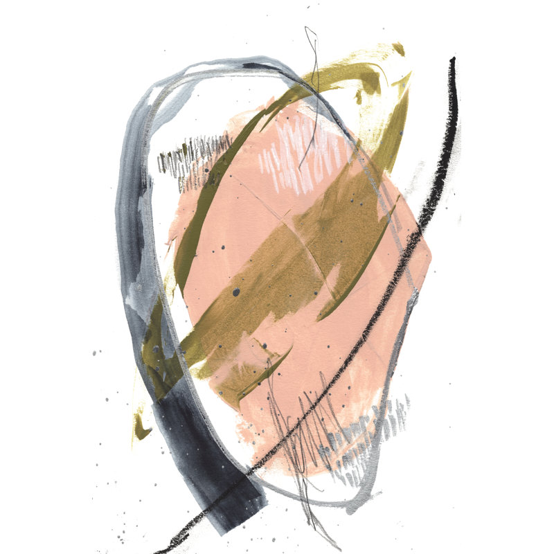 Orbital Marks II by Jennifer Goldberger - Painting, 76 cm H x 51 cm W, Wrapped Canvas