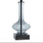 Lampe de table bleue opaque 31 po Laila